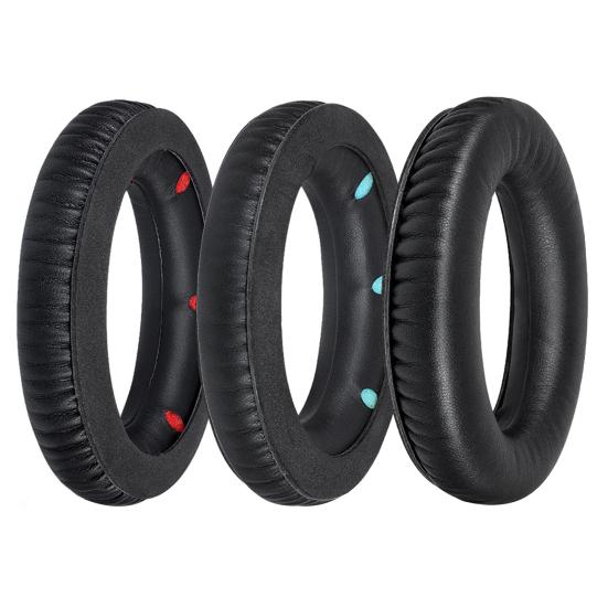 1 pár kryt sluchátek Prodyšný Dobrá izolace hluku Ultra měkká umělá kůže Náhlavní souprava Náhrada za HyperX Cloud Revolver S