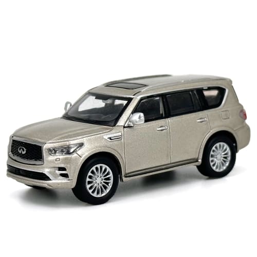 Paudi Model 1/64 Scale Infiniti 2020 QX80 Collection Finished Model In Gold