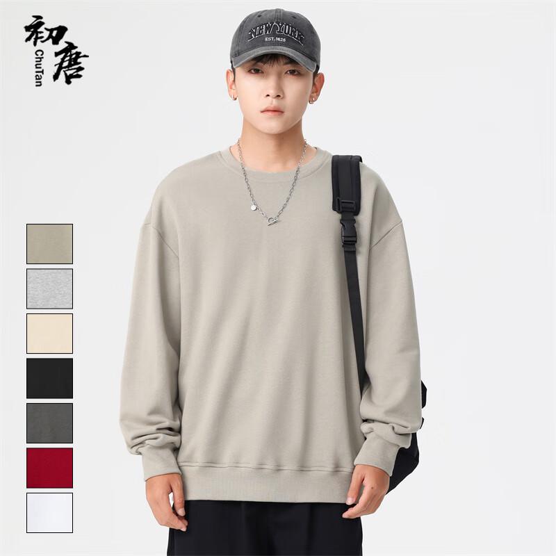 

Мужской базовый однотонный свитшот с круглым вырезом XL