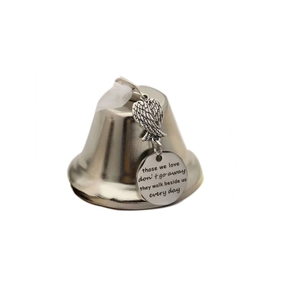 

Hanging Angel Wings Christmas Tree Bells Silver Christmas Tree Pendant Wind Chime Christmas Tree Bell