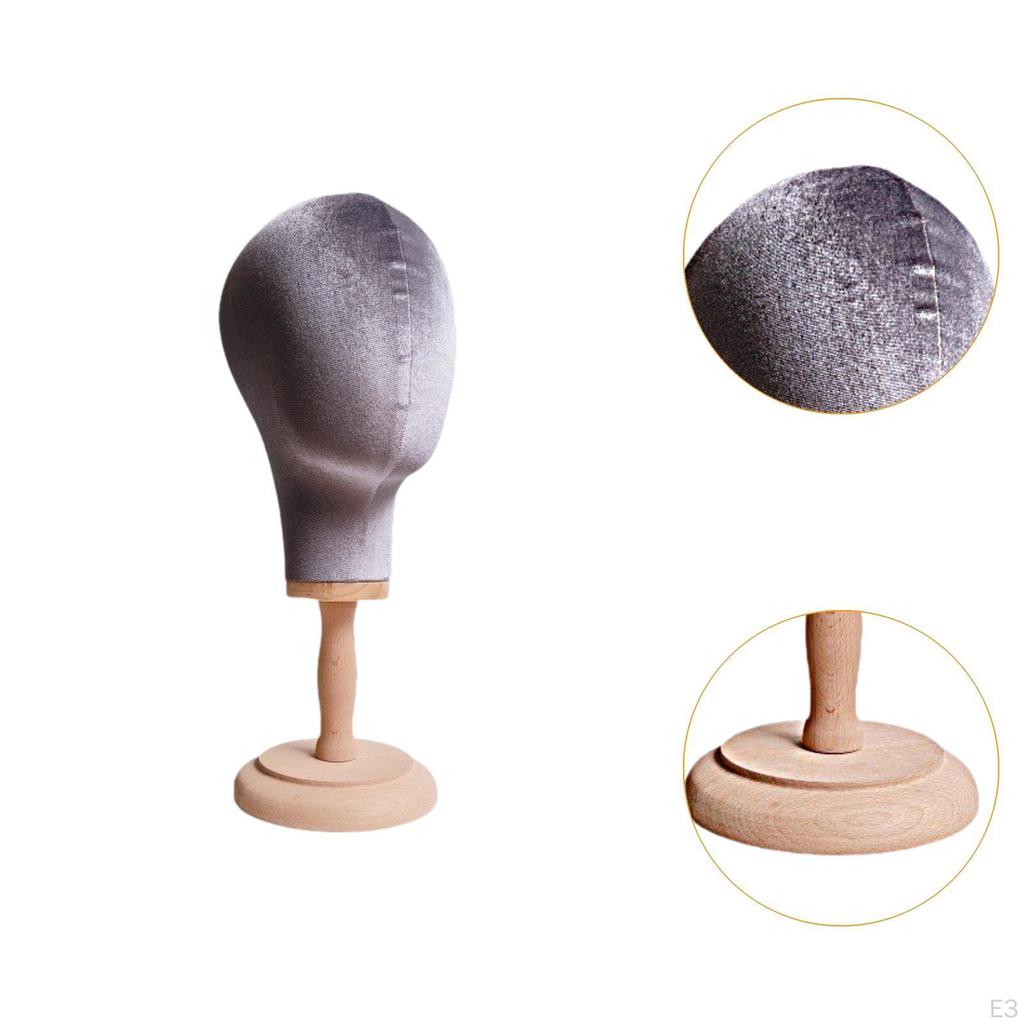 Hairpieces Display Holder Manikin Head Fashionable Stable Height 41.5cm Cap Storage Rack for