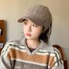 1pc Women's Solid Color Knitted Baseball Cap with Baseball Cap, Knitted Cap for Cold Weather,Suitable for Daily Use Winter Fall