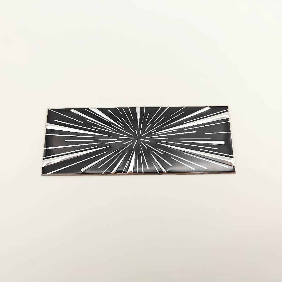 1pc 3D Metal Time Space Tunnel Badge Car Rear Trunk Logo Sticker for Model 3/Y/Highland/Juniper 2025 Tail Decal Auto Additions