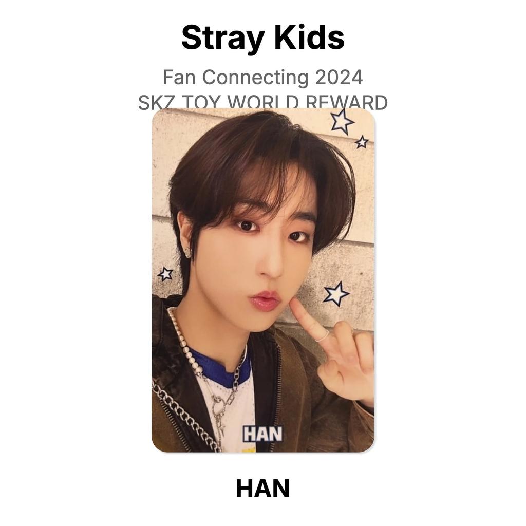 Stray Kids Fan-Verbindung 2024 SKZ TOY WORLD BELOHNUNG Offizielle Fotokarte