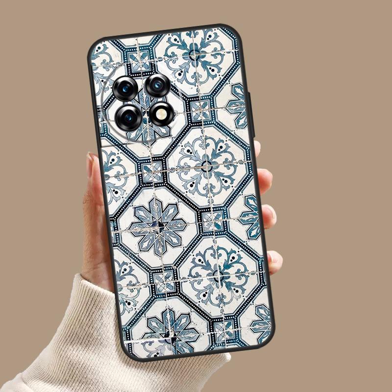 Portuguese Glazed Tiles Case For OnePlus Nord CE 5 2 3 4 Lite N30 OnePlus 13 11 12 15 13T 13R 10T 12R 9 10 Pro Cover
