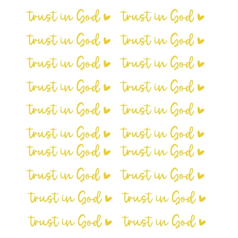 20PCS Driving with Devotion Inspirational Decals Trust in God Mirror Stickers Trust in God Rearviews Decals for Car