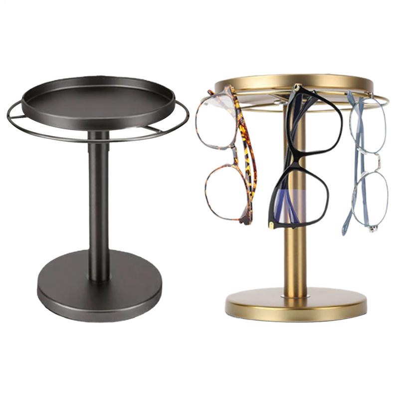 Sunglasses Holder Organizer 360Rotatable Stainless Steel Eyeglasses Display Stand Eyewear Storage Rack Multiple Eyewear Storage