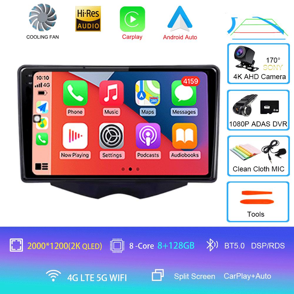 Car Radio Android 14 Carplay For Hyundai Veloster FS 2011 - 2017 Navigation Multimedia Player Stereo WiFi+4G BT DVD 360 Canera