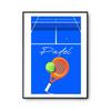 Poster - PLANETEE - Minimalist Padel Court - A2 - Frameless - Gift Idea