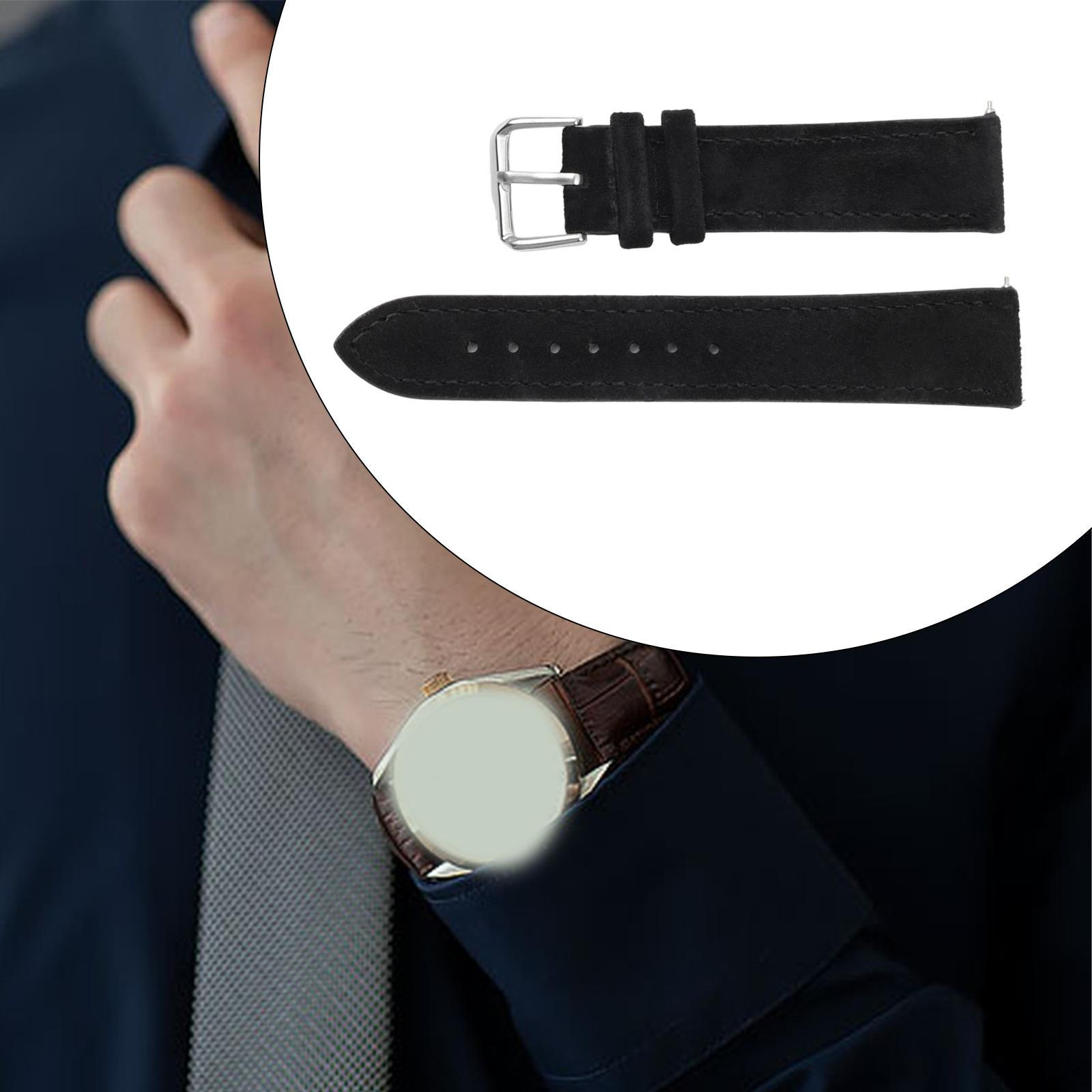 

Наручний годинник із пряжкою та ремінцем для маминої вечірки до Дня святого Валентина Black 24mm