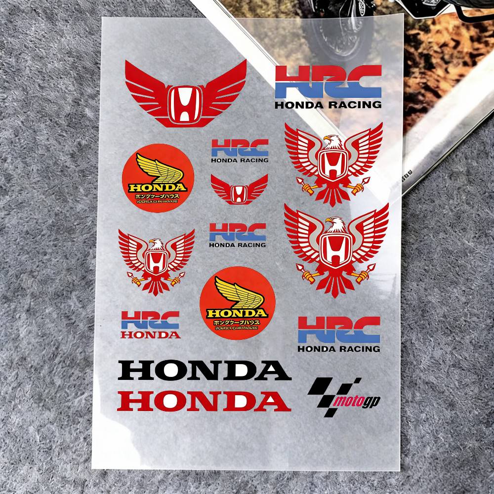 ARA1 For Honda Reflective Motorcycle Stickers, 3M Safety Warning At Night In The Dark Scooter Helmets