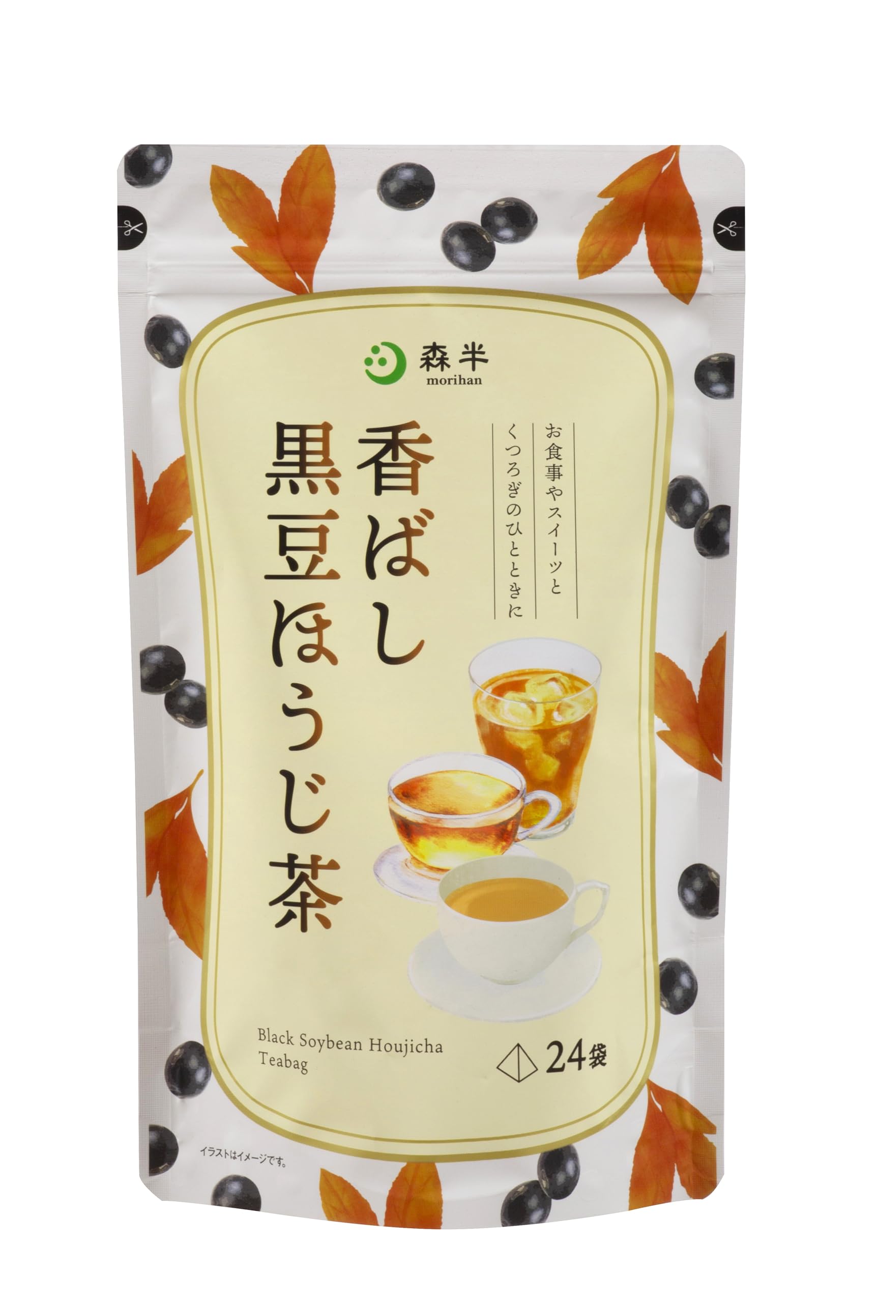 Morihan Roasted Black Bean x 24 bags Tea, 3.5g