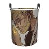 Attack On Titan Zeke Yeager Dirty Laundry Baskets Folding Large Waterproof Clothes Toys Basket For Home Kids