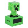 Paladone Minecraft Creeper Alarm Clock - Officially Licensed, In-Game Music & Night Light for Kids & Tweens, Game Room Accessories