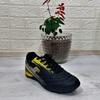 Jump 29117 Black-Yellow Lace-up Astroturf Football Shoes