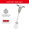 Adjustable Safety Hanging Kit: Rope, Buckle & Acrylic Board Line