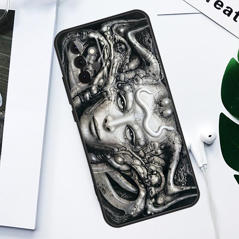 Hr Giger Li II Case For Samsung Galaxy A34 A54 A14 A13 A23 A33 A53 A12 A22 A32 A52 A51 A71 Phone Cover