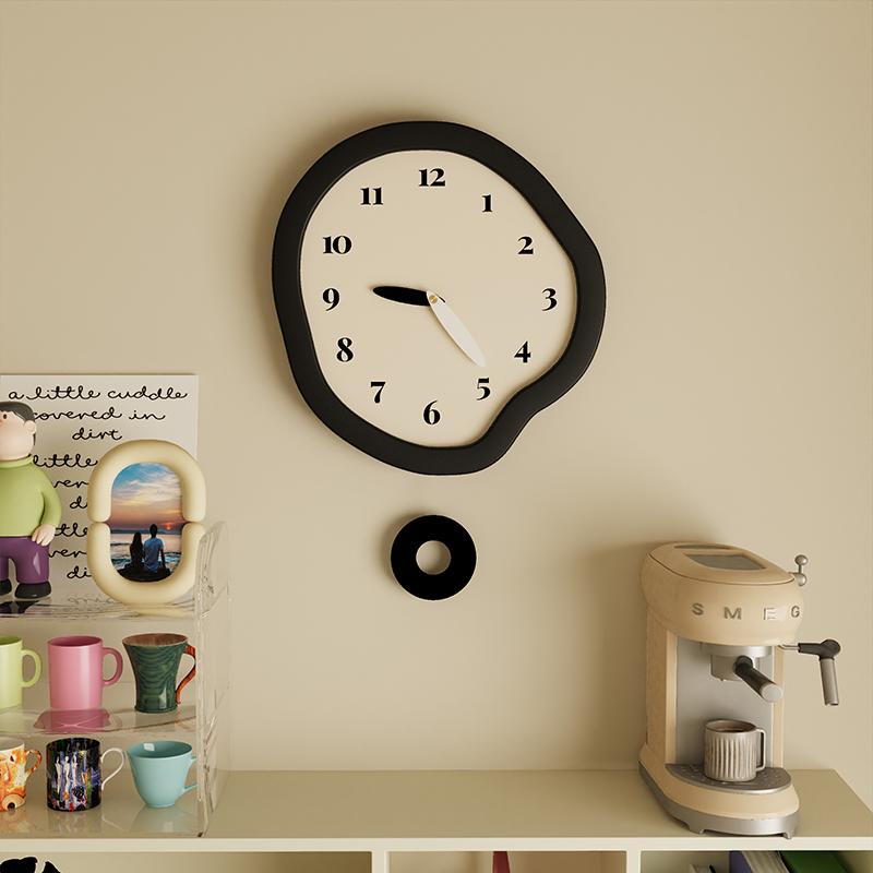 Design Aesthetic Clock Wall Clock Interior Living Room Art Simple Interior Modern Wall Watch Creative Reloj De Pared Decor