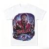Michael Jackson Thriller T-Shirt Retro Streetwear Hip Hop Schwarz Unisex Kleidung Unisex Kleidung T-Shirt 2026 Sommer Neues T-Shirt