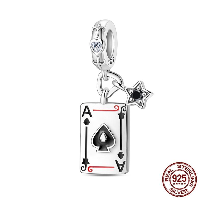 100% 925 Silver Tarot Collection Pendant DIY Hourglass Beads Fit Pandach Original Bracelet Women Jewelry Birthday Gift