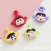 Cartoon Teletubbies & Shin-chan DIY Phone Case, Cup Stickers, and Hair Clip Accessories