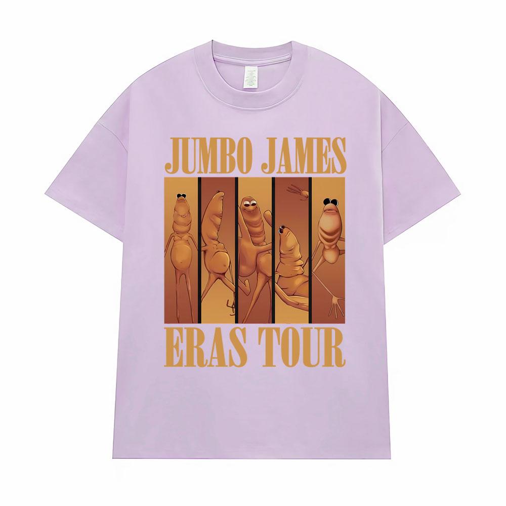 Hot Sale Funny Marcus The Worm Eras Tour Meme Jumbo James T-shirts Men Clothing Oversized Vintage Classic T Shirts Casual Tshirt