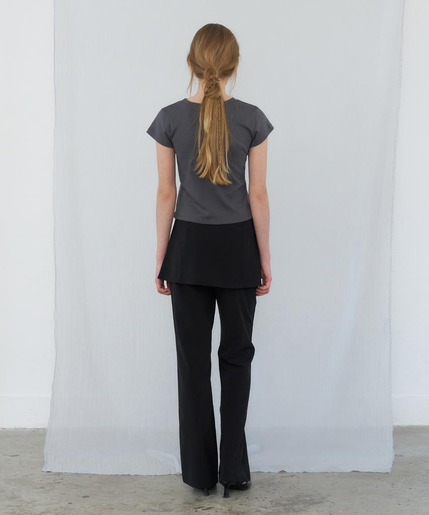 LETTERA Side Slit Skirt Pants