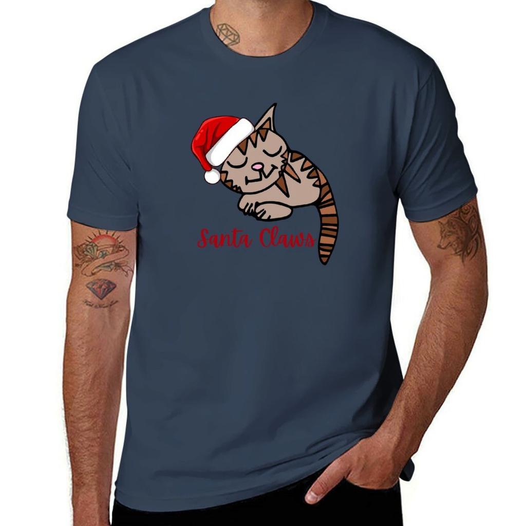 Gary the Cat Santa Claws by Everything Eli TShirt man t shirts high quality luxury brand t shirt man luxury TShirt