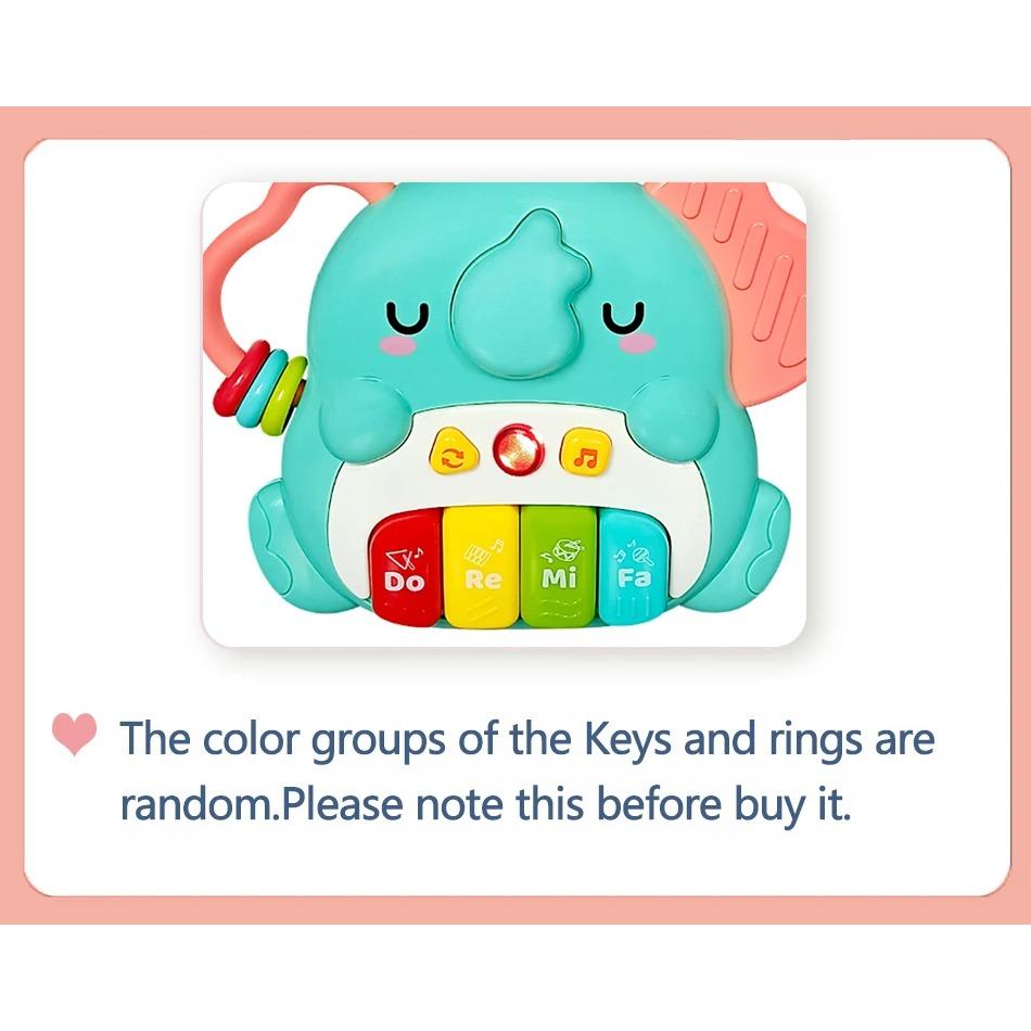 Montessori Baby Elektronisches Klavierspielzeug Musik- und Lichttastaturen Tiere Instrumentenspielzeug 18-36 Monate Kleinkinder Pädagogische Babygeschenke