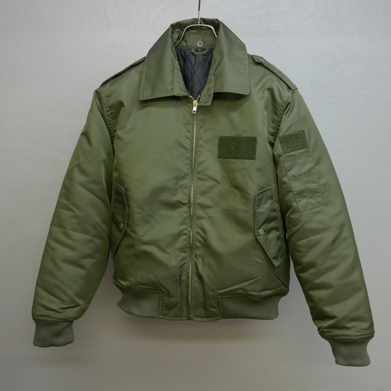 [Fuji Uniformen] Selbstverteidigungsstreitkräfte Waren (Grüner Pullover) Nachbildung Jumper der Japanischen Selbstverteidigungsstreitkräfte Offizieller Wachmann (JP, Alphabet, 4L, Grün)