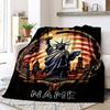 Statue Of Liberty Customize Your Name Outdoor Blanket Used For Chair Office Sofa Bed Camping Soft And Warm Giving Friends And Relatives Birthday