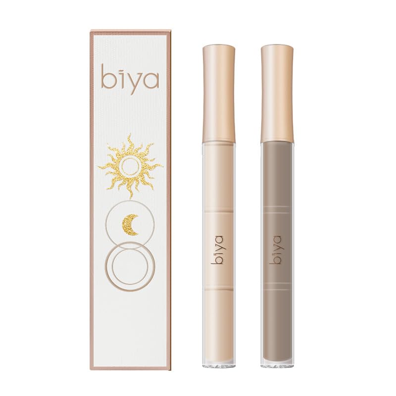 

UNYOKE 2pc Liquid Highlight Stick Cement Stick Nose Shadow Silhouette Face Repair Brightening Highlight Cover Up Concealer - 01# + 02#