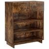 Shoe Cabinet 73 X 38 X 87.5 Cm Engineered Wood Smoked Oak