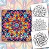 1pc,Teen Colouring Book - 30 Sheet Spiral Colouring Book, 8.3x 8.3 Inches, 100gsm Thick Paper, Christmas, Halloween Gift