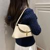 Shoulder bag Female messenger bag Baguette underarm bag Simple lock shoulder bag