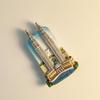 Malaysia Kuala Lumpur Twin Tower 3D Stereoscopic Tourism Souvenirs Resin Painting Decoration Home Refrigerator Magnets