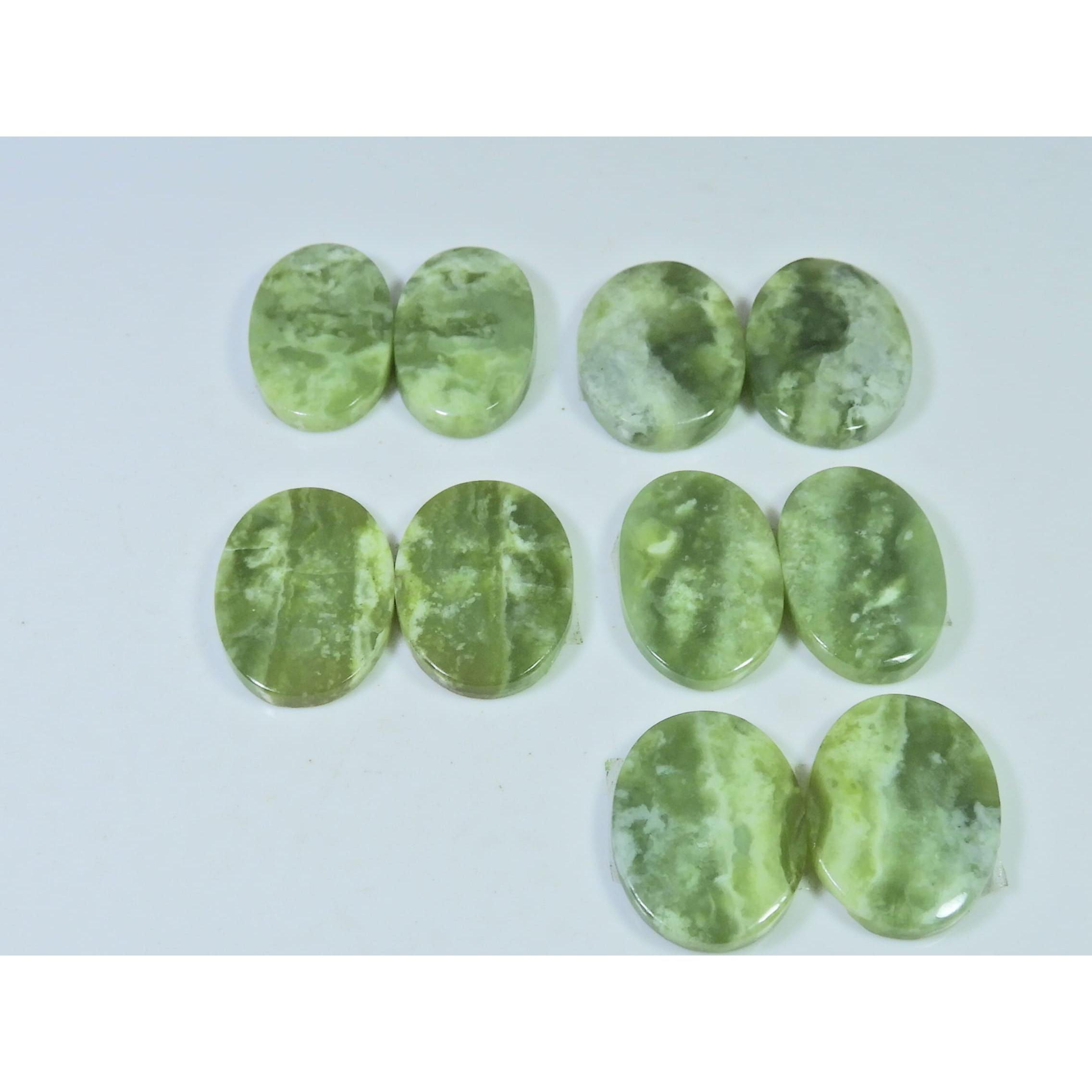 25-25 ММ Натуральный Желтый Септарий Парный Овал Свободный Драгоценный Камень Лот из 5 Пар C-967