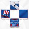 Fan Shaped Polyester Banner Festival Hanging Flag Yard Party Layout Ornament
