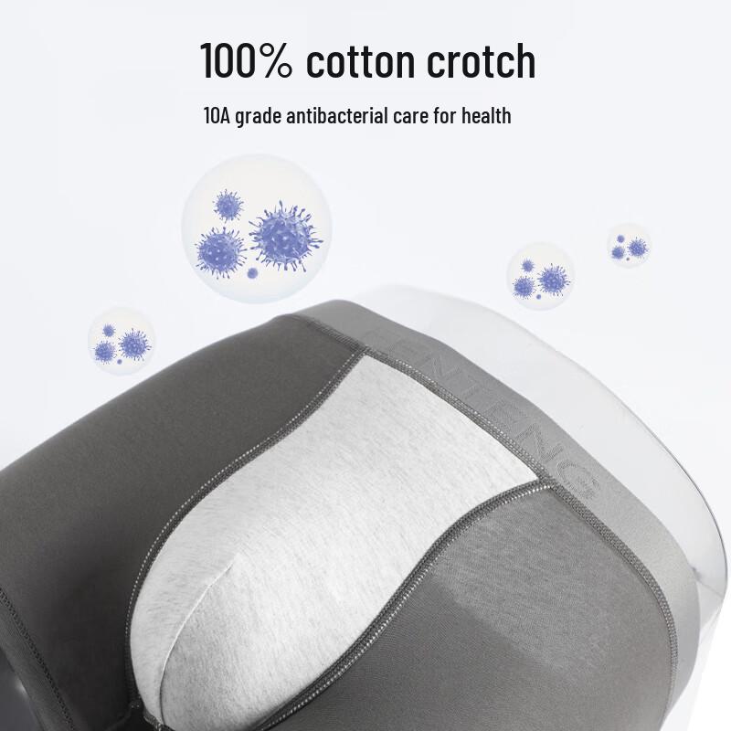 Fenteng Men's 4-Pack Antibacterial Cotton Boxer Briefs