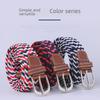 Unisex Fashionable Elastic Canvas Belt - Versatile and Simple Design