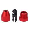 Adjustable Drill Stop Collar Aluminum Alloy Red Anti Slip Nylon Inner Ring Drill Stop Collar for