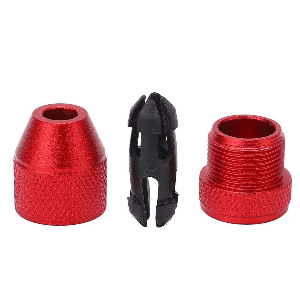 Adjustable Drill Stop Collar Aluminum Alloy Red Anti Slip Nylon Inner Ring Drill Stop Collar for
