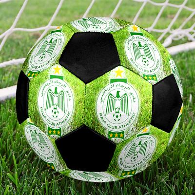 SIZE 5 Raja Casablanca Soccer Ball Colorful All Ages Machine Stitched PVC Competition Ready Durable High-Bounce