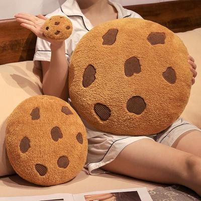Chocolate Cookie Plush Pillow - Comfortable Home & Sofa Cushion Doll for Girls