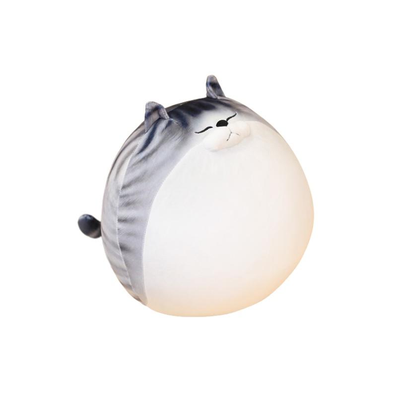 Big Huggable Cat Plushie For Bedtime Cuddles With Realistic Design And Smooth Stitching