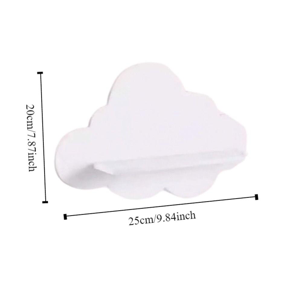 Minimalist Wall Storage Rack Durable Cloud Shape Shelf Home Decorative Wall Shelf Display  Bedroom