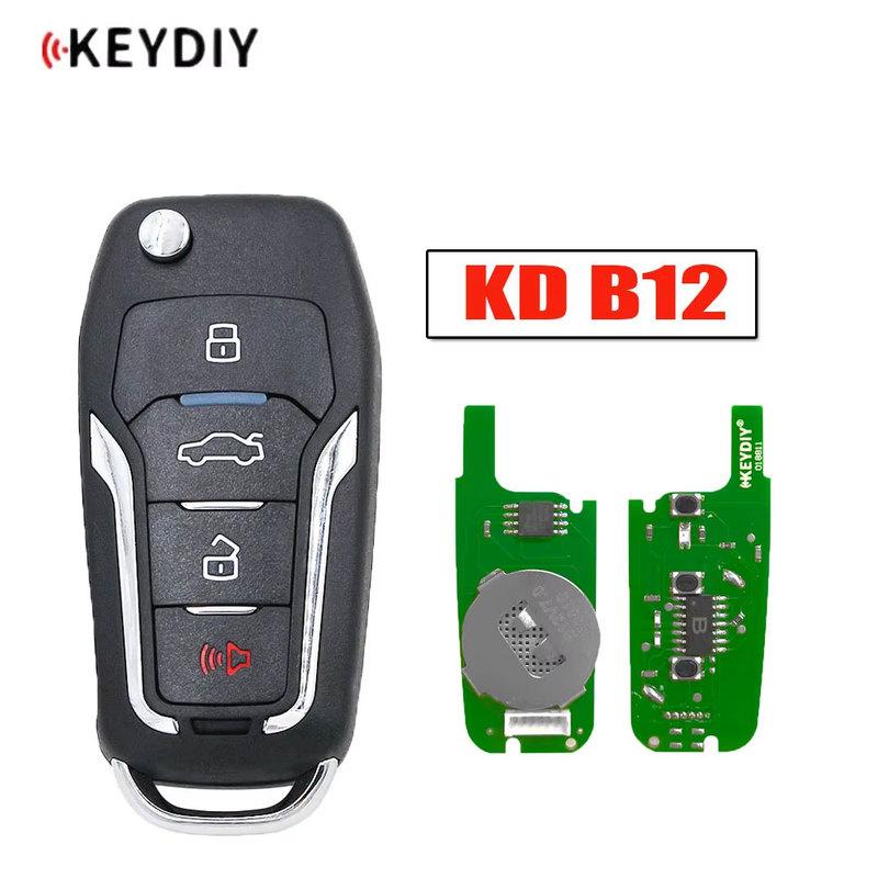 

1pcs Keydiy B12 Multifunction Universal Remote Key KD 4 Buttons Car Remote Key for KD-x2 KD900 KD Mini for Ford Style Car Key B12-4
