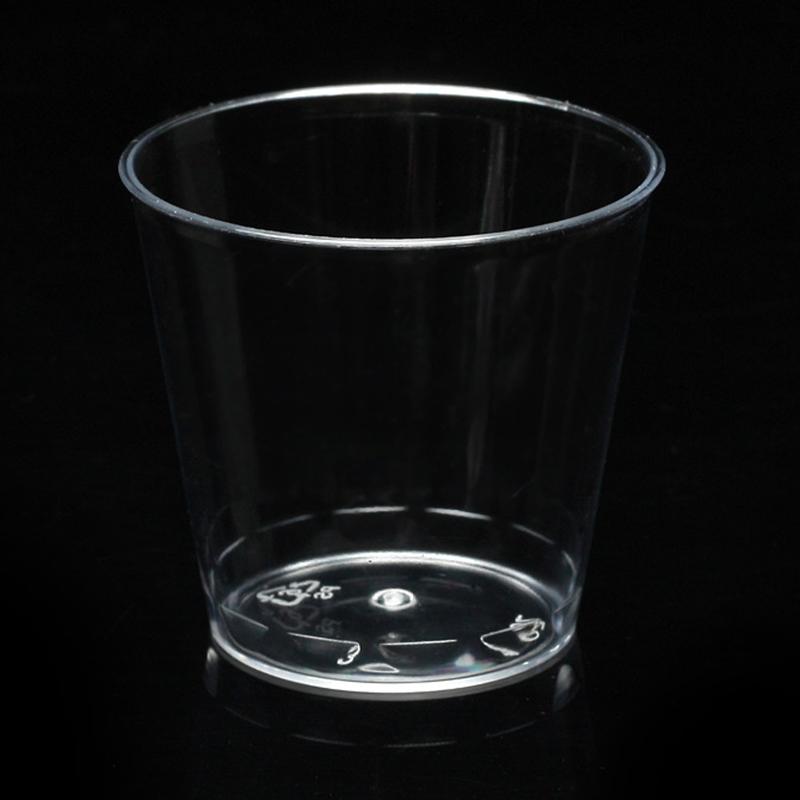 50Pcs 1OZ/30ml Disposable Clear Plastic Cup Outdoor Picnic Birthday Kitchen Party Tableware Tasting Plastic Cups for Picnic