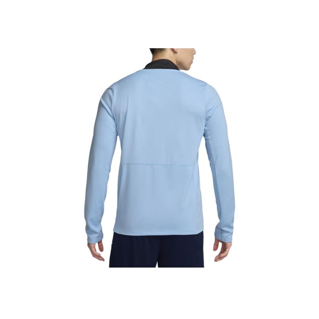 Nike Dri-Fit Shanghai Shenhua Dopamin Rychleschnoucí Pohodlné Všestranné Tričko s Dlouhým Rukávem Pánské Topy Mind-Blue Uhelně Černá Campus-Blue HM5725-436