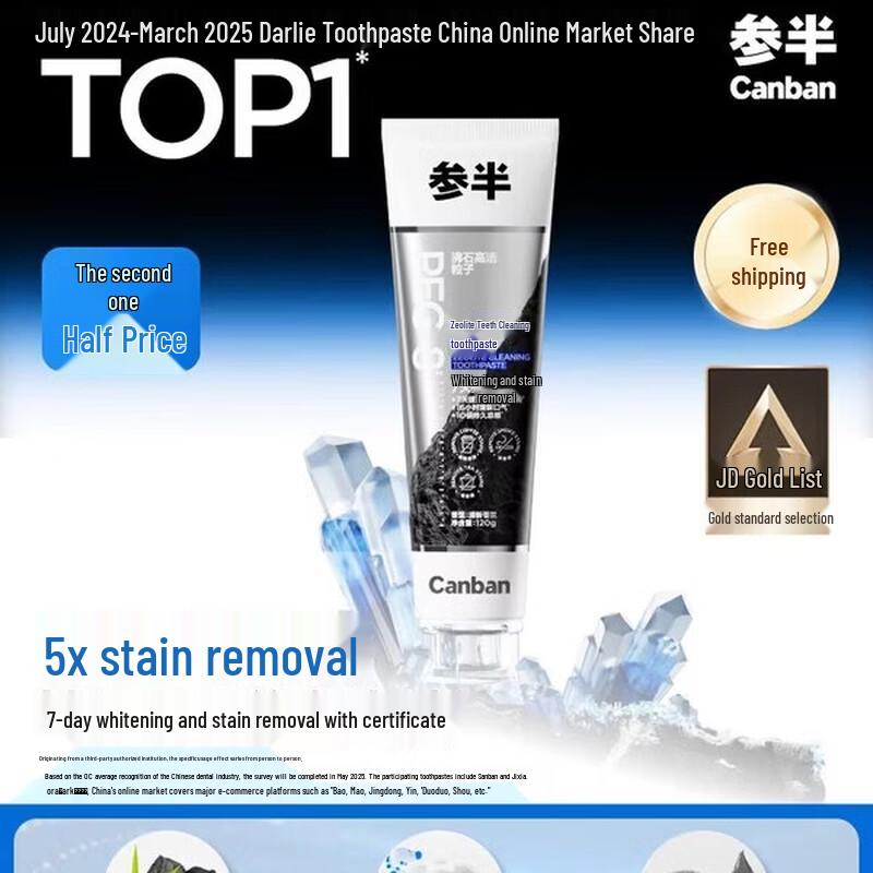

Can Ban Zeolite Brightening Toothpaste 120g